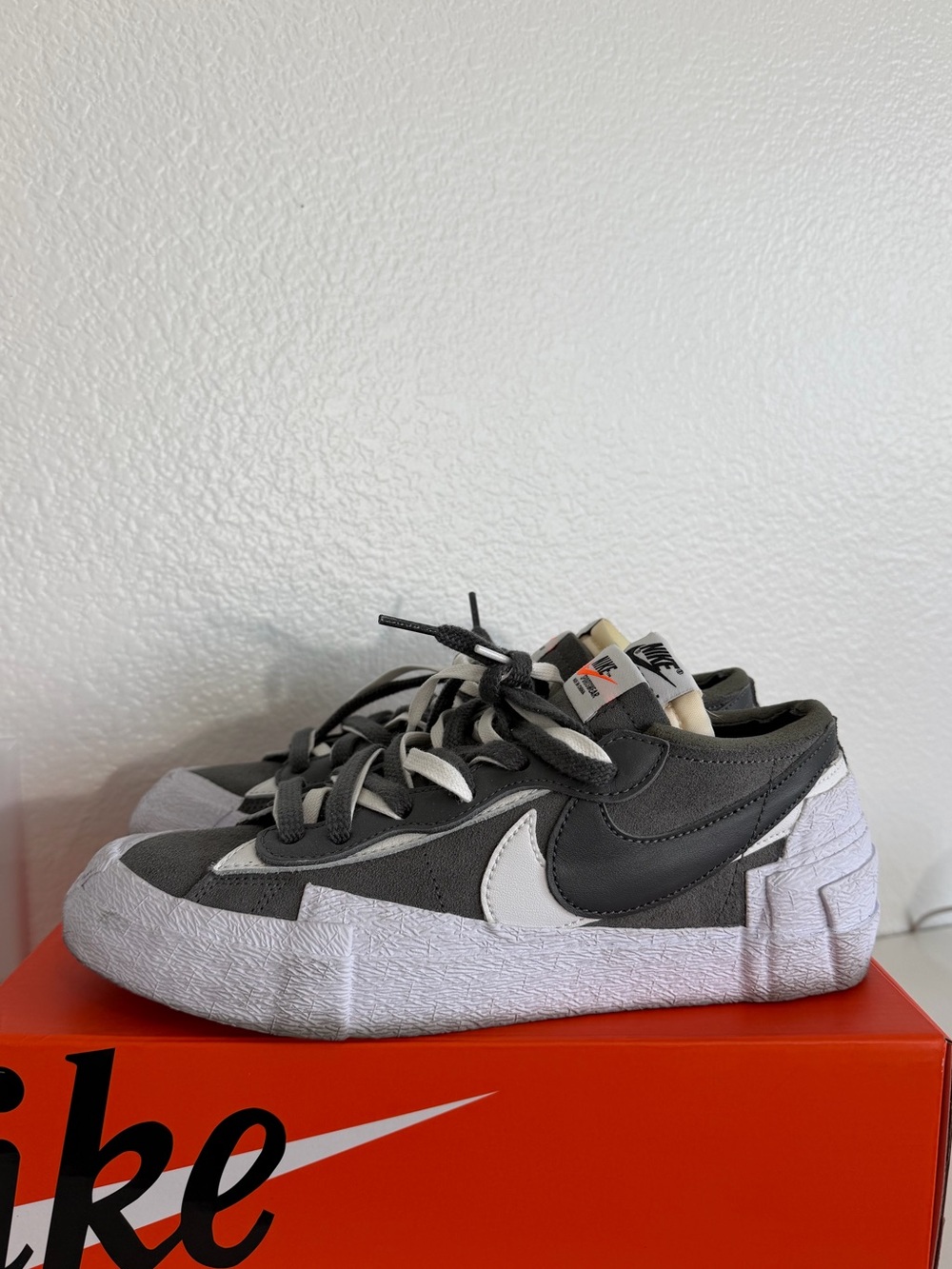 Nike Blazer Low x Sacai iron gray Sneakers